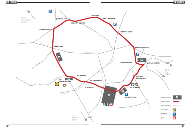 Ulster Grand Prix Circuit Map