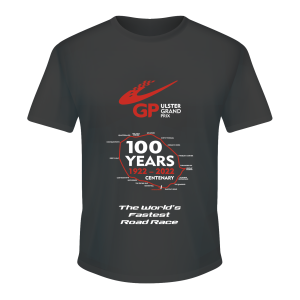 Ulster Grand Prix 100 Years Track T-Shirt in Black